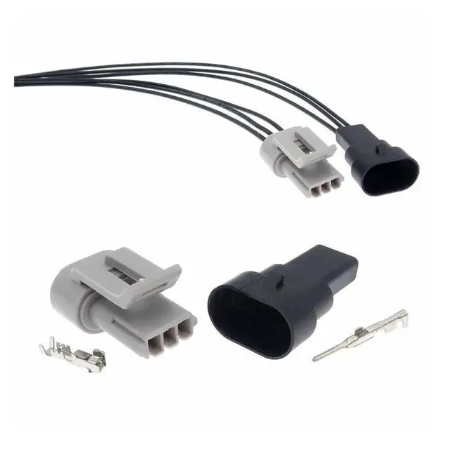 Alt view image 2 of 3 - 1 set 3 pins 12162280 Automotive Wiring Harness Automotive Wiring Terminal Wiring Connector Automotive Parts Connector(1 Set female)