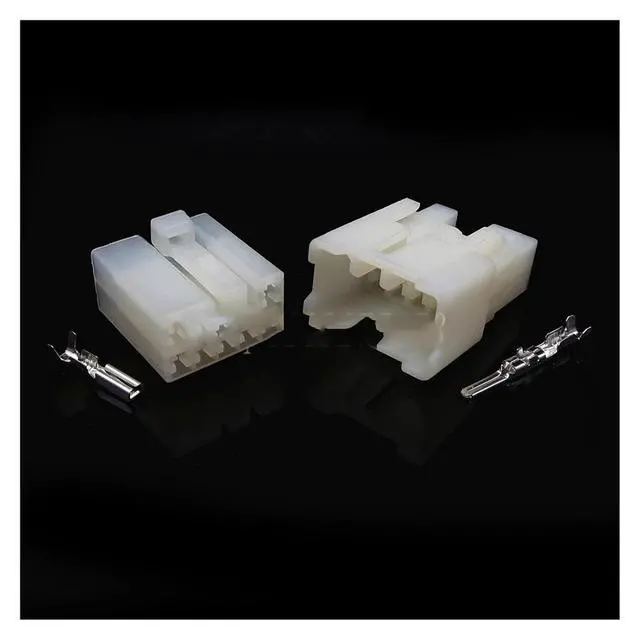 Alt view image 3 of 3 - 1 set 8-pin 7122-1480 7123-1480 6240-1081 6240-5081 Car audio car double blinker turn signal connector with wire connector(1 Set female)
