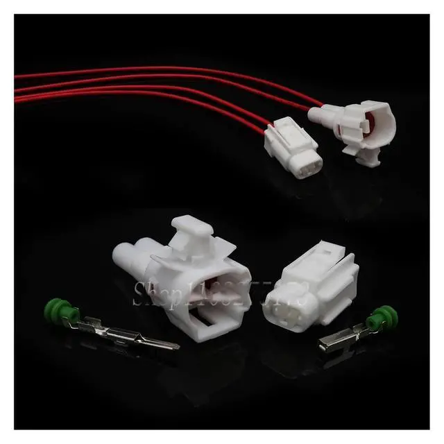 Alt view image 2 of 3 - 1 set 2 pins 6188-0153 6189-0322 6189-0176 Automotive Cable Adapter Automotive Accessory with Terminal Linker(1 Set male)