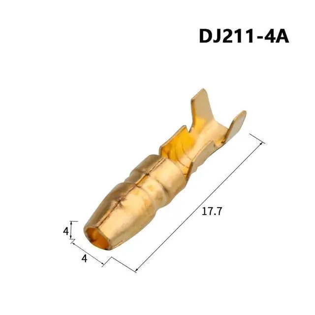 Alt view image 7 of 7 - 10/30/50Sets One Female And Two Male 4.0 Bullet Terminal Electrical Wire Connector Diameter Male Female 1:2 Transparent Sheath(2 pin,30 Pcs)