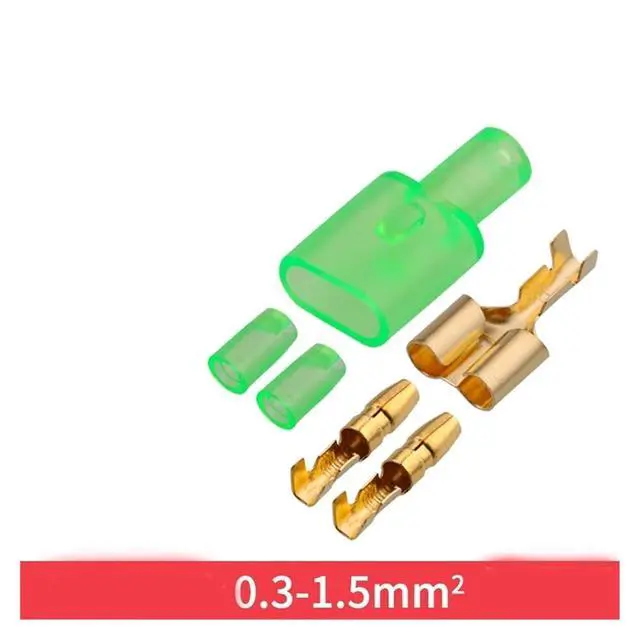 Alt view image 5 of 7 - 10/30/50Sets One Female And Two Male 4.0 Bullet Terminal Electrical Wire Connector Diameter Male Female 1:2 Transparent Sheath(2 pin,30 Pcs)