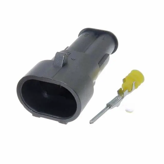 Main image of 1 set 2 pins 282080-1 282104-1 Automotive Wiring Harness Waterproof Male and Female Docking Automotive Wiring Connector(1 Set male)