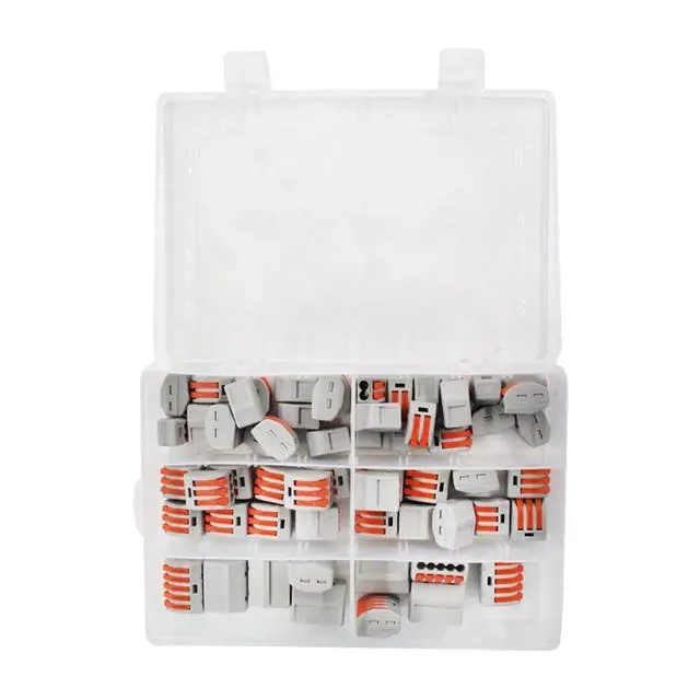 Alt view image 4 of 6 - 20/30/60pcs/Set Spring Lever Nut Terminal Blocks Reusable Electric Cable Connector Wire Home Tools of Insulating Solder(30pcs)