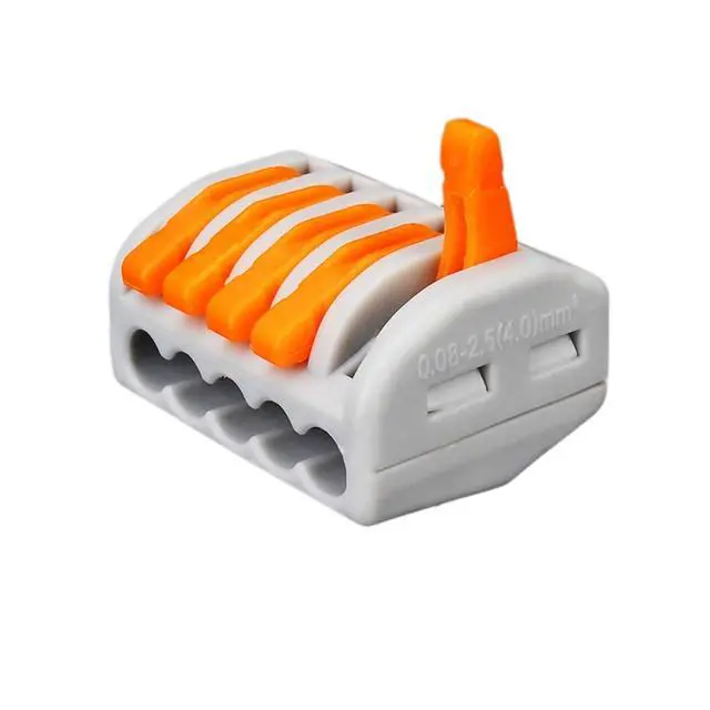 Alt view image 6 of 6 - 20/30/60pcs/Set Spring Lever Nut Terminal Blocks Reusable Electric Cable Connector Wire Home Tools of Insulating Solder(30pcs)