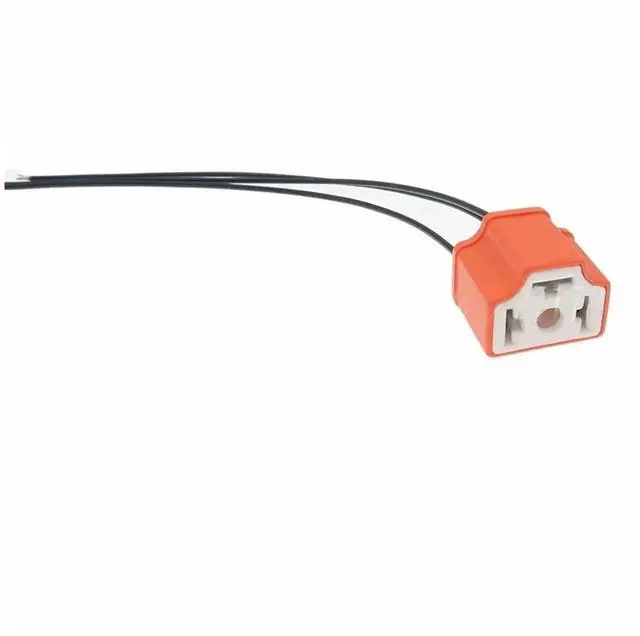 Main image of 1 Set 3-Pin H4 Automotive Connector Car Bracket with 7.8mm Wire Automotive Wire Cable High Current Bulb Terminal Connector(Female 20cm wires)