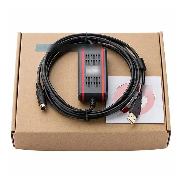 Alt view image 6 of 6 - Upgraded Version Cable U -DVP Suitable De-lta DVP EH ES EC EX SS Series PLC Programming Cable USBACAB230 Download Cable (Color : Isolation Type, Size : 2.5m)