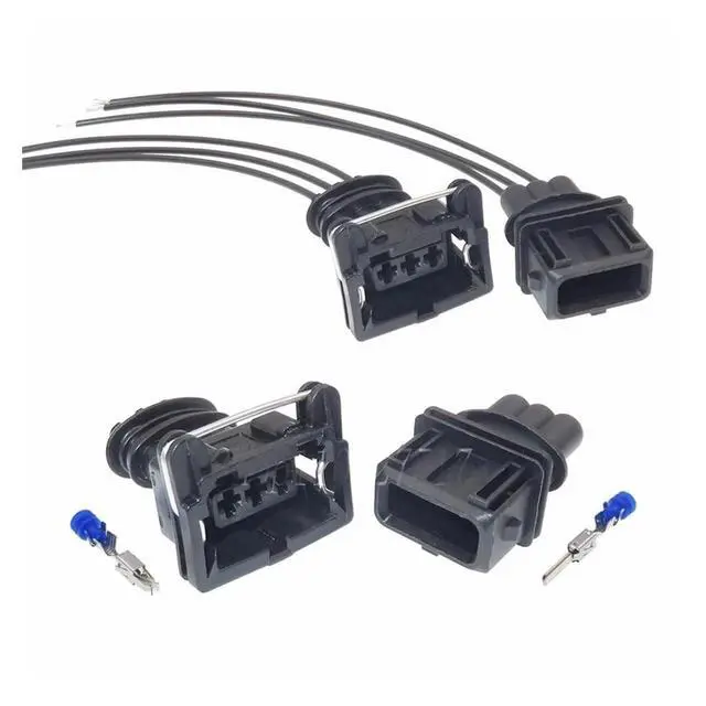 Alt view image 2 of 3 - 1 set 3 pins 282191-1 1-962581-1 282729-1 F3 Automotive Water Temperature Sensor Plug Automotive Sensor Wire connector(1 Set female)