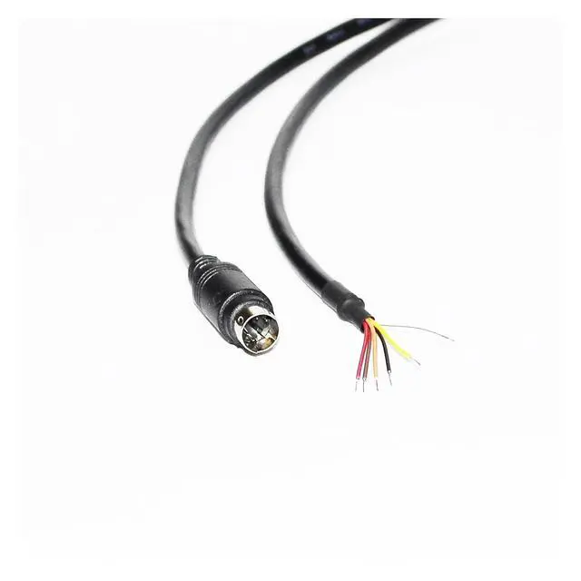 Alt view image 3 of 4 - MINI DIN 4PIN 5PIN 6PIN 8PIN MD4 MD5 MD6 MD8 Male Connector PLC Programming Breakout Cable(1.0m,MD 5-PIN)