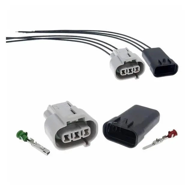 Alt view image 2 of 3 - 1 set 3 pins PK296-03127 Auto Parts Auto Engine Camshaft Speed Sensor Wire Waterproof Connector(1 Set female)
