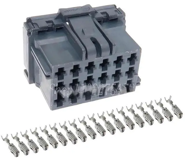 Main image of 1 set 18 pennen 8-968974-1 1-967629-1 Mannelijke en vrouwelijke stekkers Automatische kabelboom met klemmenblok Klemmenblokstekker(1 Set female)