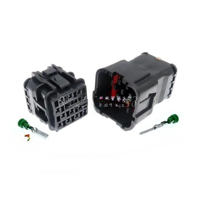 Alt view image 3 of 3 - 1 set 14-pin 7123-7544-30 7222-7544-30 MG610350 MG640352 male and female waterproof connector for excavator light tail(1 Set male)