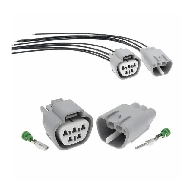 Alt view image 2 of 3 - 1 set 5-pin 6189-0504 6188-0327 male or female waterproof electric wiper motor connector male and female connectors(1 Set male)