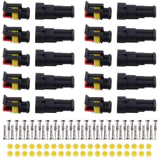 Main image of 5 Kit bag 1 pin/2 pin/3 pin/4 pin/5 pin/6 pin waterproof electrical connector 1.5 mm series terminal waterproof(5P)