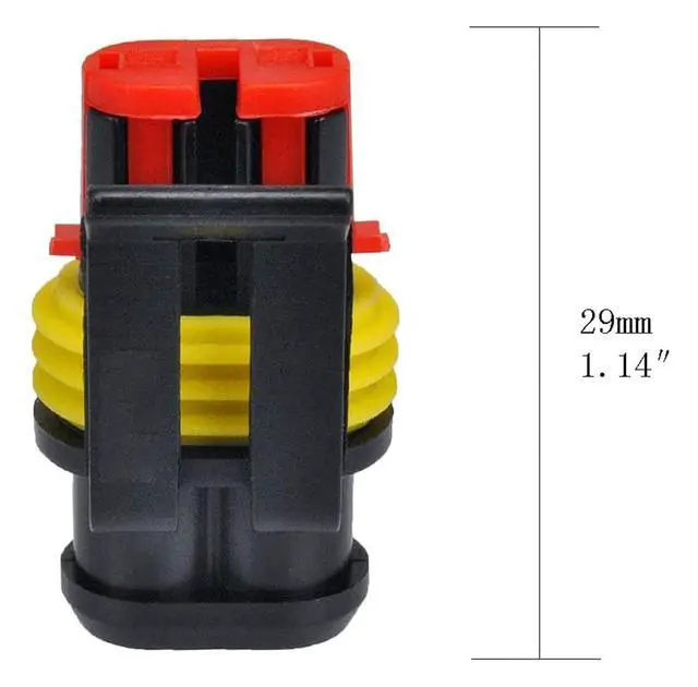 Alt view image 2 of 6 - 5 Kit bag 1 pin/2 pin/3 pin/4 pin/5 pin/6 pin waterproof electrical connector 1.5 mm series terminal waterproof(5P)