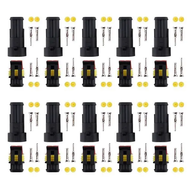 Alt view image 3 of 6 - 5 Kit bag 1 pin/2 pin/3 pin/4 pin/5 pin/6 pin waterproof electrical connector 1.5 mm series terminal waterproof(5P)