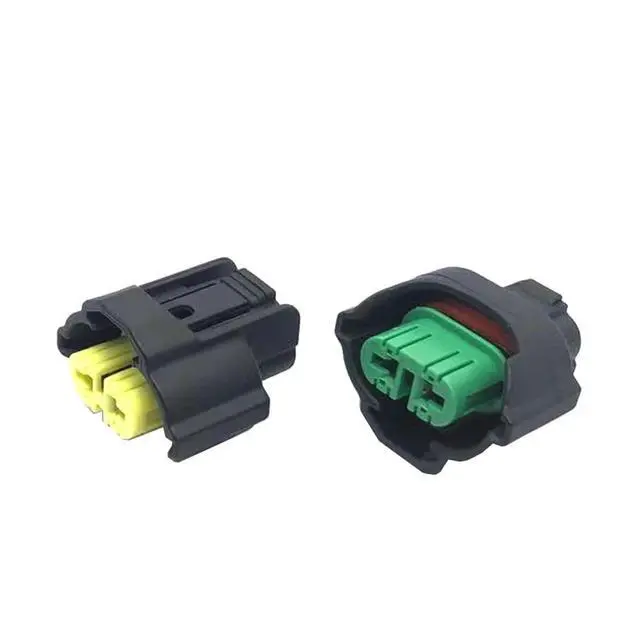 Alt view image 2 of 4 - 1/5/10/20 Sets 2 Pin Housing H11 Bulb for Fog Light Electrical Auto Automobile Waterproof Harness Black Wiring(Color:2p Female,Size:1 Set_2P)