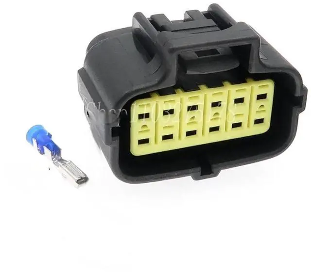 Main image of 1 takm 12 Pin 174663-2 174661-2 otomotiv su geçirmez vites sensörü erkek kadn elektrik otomatik tel konektörü(1 Set female)