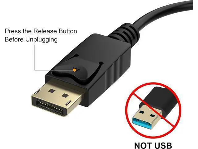 Alt view image 4 of 7 - DisplayPort (DP) to DVI Adapter, Gold-Plated Display Port to DVI-D Adapter (Male to Female) Compatible with Computer, Desktop, Laptop, PC, Monitor, Projector, HDTV - Black 2 Pack