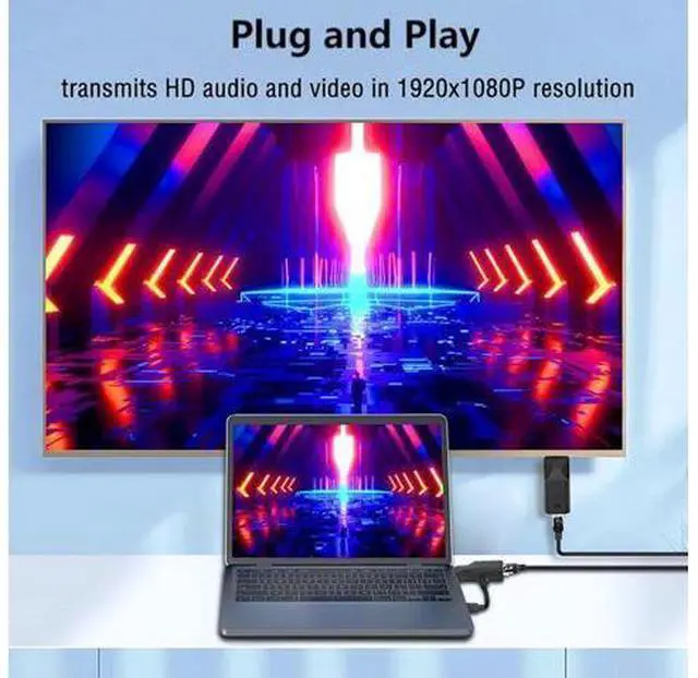 Alt view image 3 of 7 - HDMI Extender to RJ45 Over CAT6 Network LAN Ethernet Cable Adapter Signal Repeater 1080P 60M/196ft with Micro Type-C Power Cable Sender+Receiver 2Ports for PC Projector Monitor