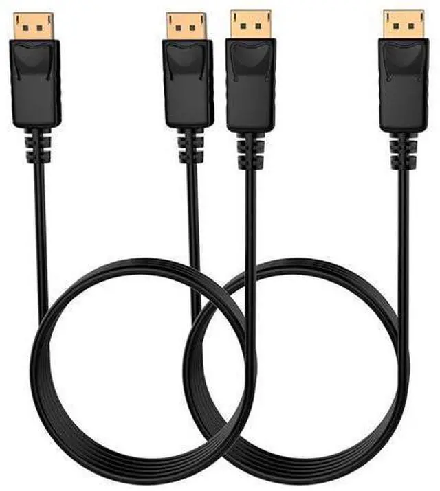 Main image of 4K DisplayPort to DisplayPort Cable, 3 Feet, Gold-Plated High Speed Display Port 1.2 Cable (4K@60Hz, 2K@144Hz) DP Cable Compatible with Computer, Desktop, Laptop, PC, Monitor, Projector 2 Pack