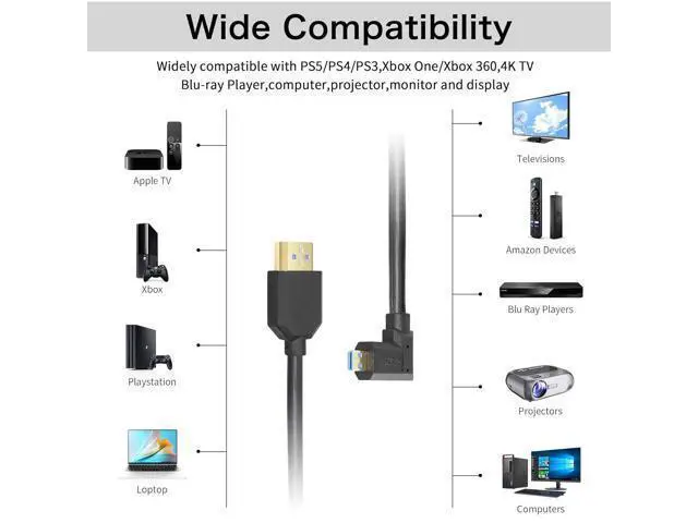 Alt view image 3 of 7 - Micro HDMI to HDMI Cable Coiled 8K HDMI 2.1 Telescopic Cable High Speed Cable Support 120Hz 48Gbps Dynamic HDR for Digital Cameras (Right Angle)
