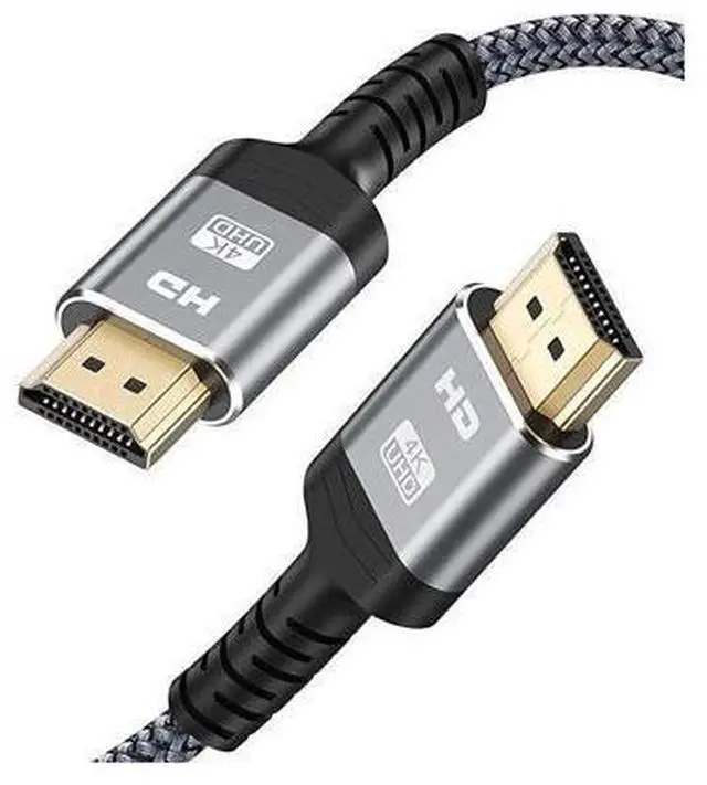Alt view image 2 of 7 - 4K HDMI Cable, 26.25FT High Speed 18Gbps HDMI 2.0 Braided Cord-Supports (4K 60Hz HDR,Video 4K 2160p 1080p 3D HDCP 2.2 ARC-Compatible with Ethernet PS4/3 4K Monitor Projector ect