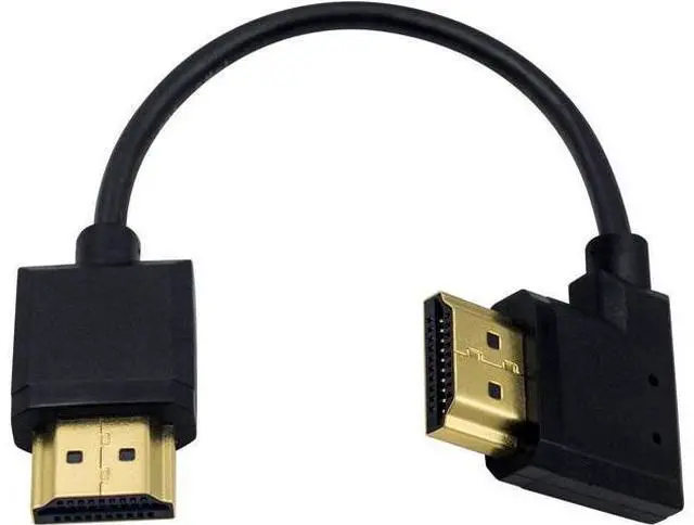 Main image of 4K 90 Degree HDMI Cable 6inch/15cm, Extremely Thin Right Angle HDMI Male to Male Cable for 3D and 4K Ultra HD TV Stick HDMI 2.0 Cord