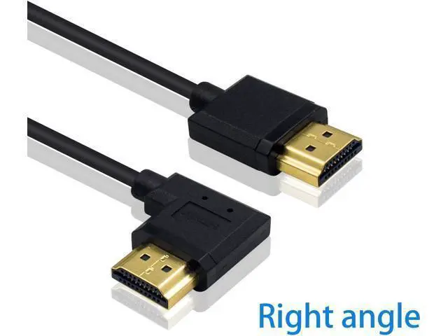 Alt view image 2 of 7 - 4K 90 Degree HDMI Cable 6inch/15cm, Extremely Thin Right Angle HDMI Male to Male Cable for 3D and 4K Ultra HD TV Stick HDMI 2.0 Cord