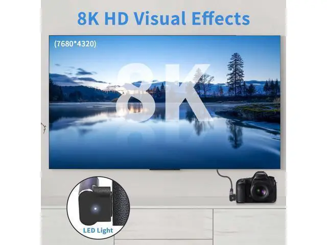 Alt view image 3 of 7 - 8K 90 Degree Mini HDMI to HDMI Adapter, Down Angle HDMI to Mini HDMI Adapter Supports 8K@60Hz, 4K@144Hz, 2K@240Hz for Camera, Camcorder - 2 Pack