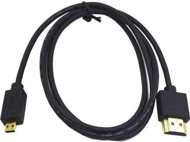 Main image of Micro HDMI to HDMI Cable 3.3FT/1m, Extreme Slim Short HDMI to Micro HDMI Cable Support 18Gbps, High-Speed, 4K@60Hz, 2160p, 48-Bit Color, 3D for A6500, A7,C.anon Camera (Male to Male)