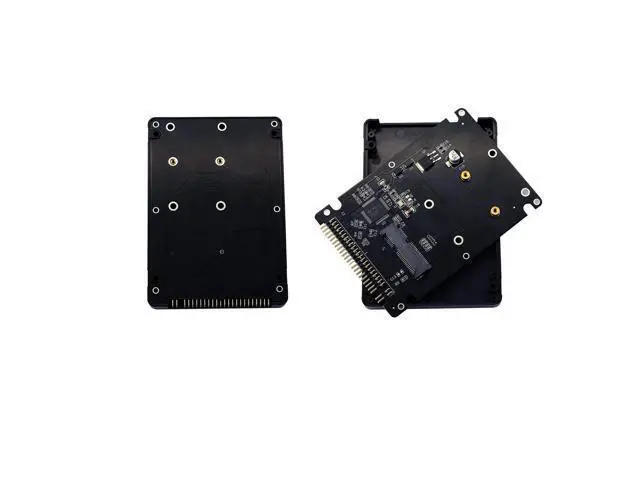 Alt view image 4 of 6 - MSATA Mini PCI-E SSD to 2.5 Inch IDE 44Pin Enclosure Adapter, Black for Notebook LaptopDesktop Computer and More