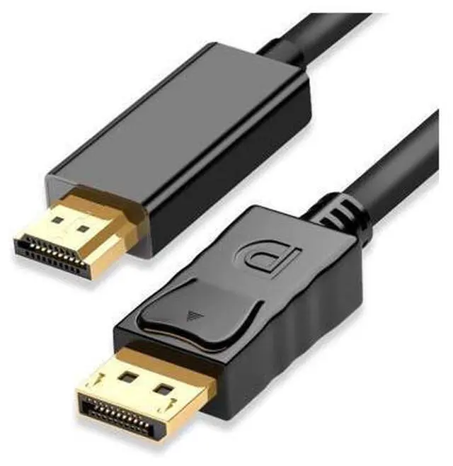 Main image of DisplayPort to HDMI 10 Feet Cable, Hannord DP to HDMI Male to Male Adapter 1080P HD Gold-Plated Cord Compatible with HP, and Other Brand