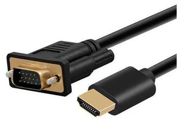 Main image of HDMI to VGA, Hannord Gold-Plated HDMI to VGA 10 Feet Cable (Male to Male) Compatible for Computer, Desktop, Laptop, PC, Monitor, Projector, HDTV,, Roku, Xbox and More