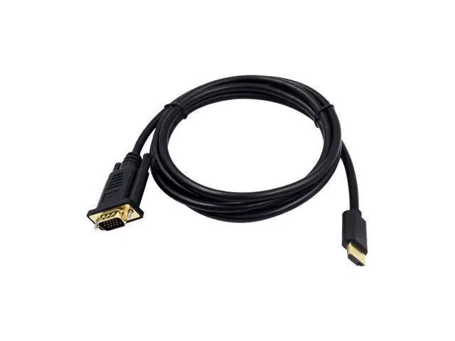 Alt view image 4 of 7 - HDMI to VGA, Hannord Gold-Plated HDMI to VGA 10 Feet Cable (Male to Male) Compatible for Computer, Desktop, Laptop, PC, Monitor, Projector, HDTV,, Roku, Xbox and More