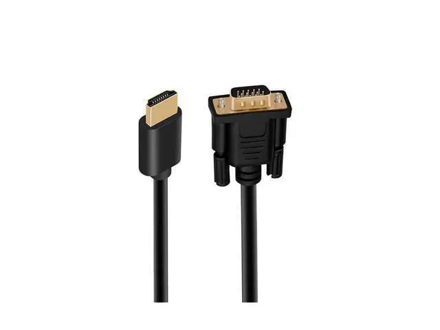 Alt view image 5 of 7 - HDMI to VGA, Hannord Gold-Plated HDMI to VGA 10 Feet Cable (Male to Male) Compatible for Computer, Desktop, Laptop, PC, Monitor, Projector, HDTV,, Roku, Xbox and More