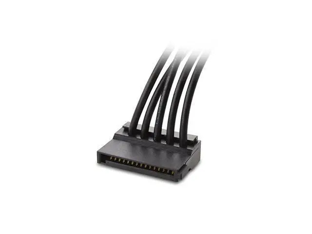 Alt view image 4 of 5 - 2Pack 15 Pin SATA to 4 SATA Power Splitter 18 Inches