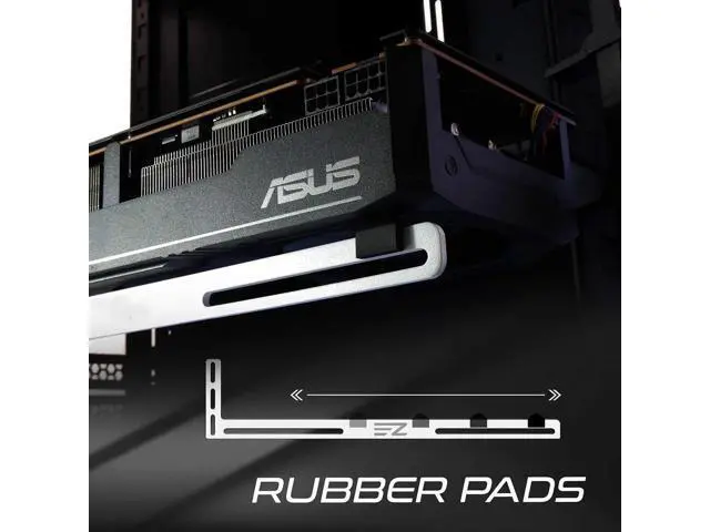 Alt view image 2 of 6 - GPU Bracket ,Graphics Card Brace Support,Video Card Holder,GPU Holder for Custom Desktop PC Gaming-3mm Aluminum-White