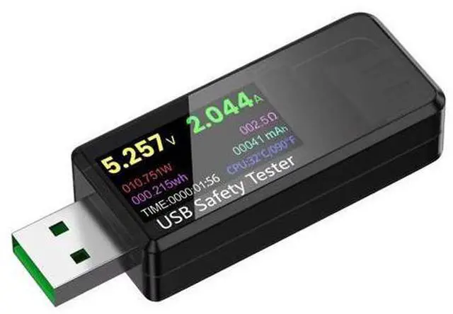 Main image of USB 3.0 Tester Multimeter 3.7-32V 0-5.1A USB Voltage Tester USB Digital Current and Voltage Tester Meter Voltmeter Ammeter IPS Color Display Capacity Power Charger Detector