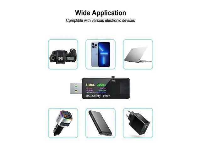 Alt view image 6 of 7 - USB 3.0 Tester Multimeter 3.7-32V 0-5.1A USB Voltage Tester USB Digital Current and Voltage Tester Meter Voltmeter Ammeter IPS Color Display Capacity Power Charger Detector