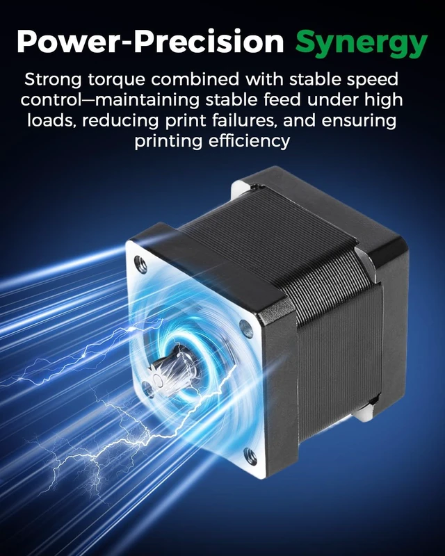 Alt view image 4 of 7 - Creality Official Ender 3 V4 Extruder Stepper Motor, Official Original High Precision Stepper Motor, Direct Extruder Motor Replacement for Ender 3 V4, 3D Print Extruder Motor