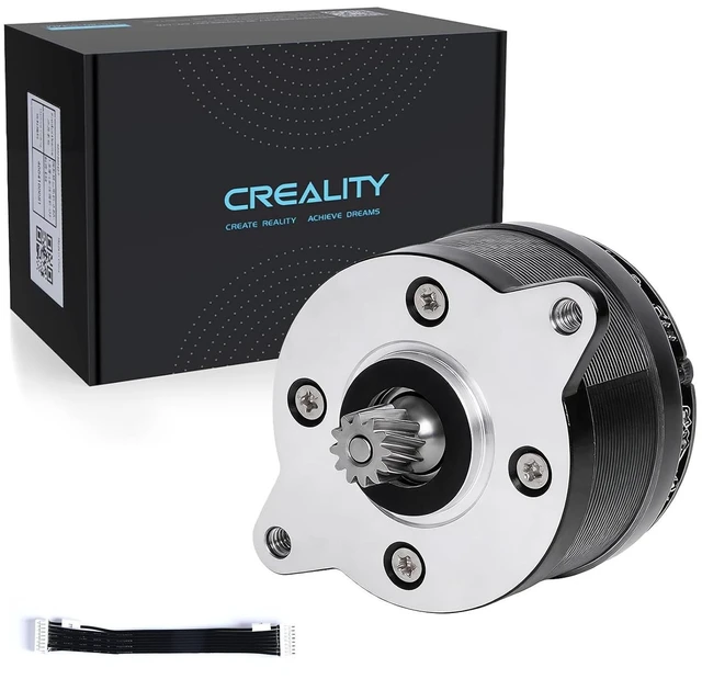 Main image of Creality Official K2 Plus Extruder Motor, K2 Circular Stepper Motor, K2 Pro Axis Stepper Motor with 12 Teeth Round Shaft & Cable, Replacement Part for K2/K2 Pro/K2 Plus 3D Printers