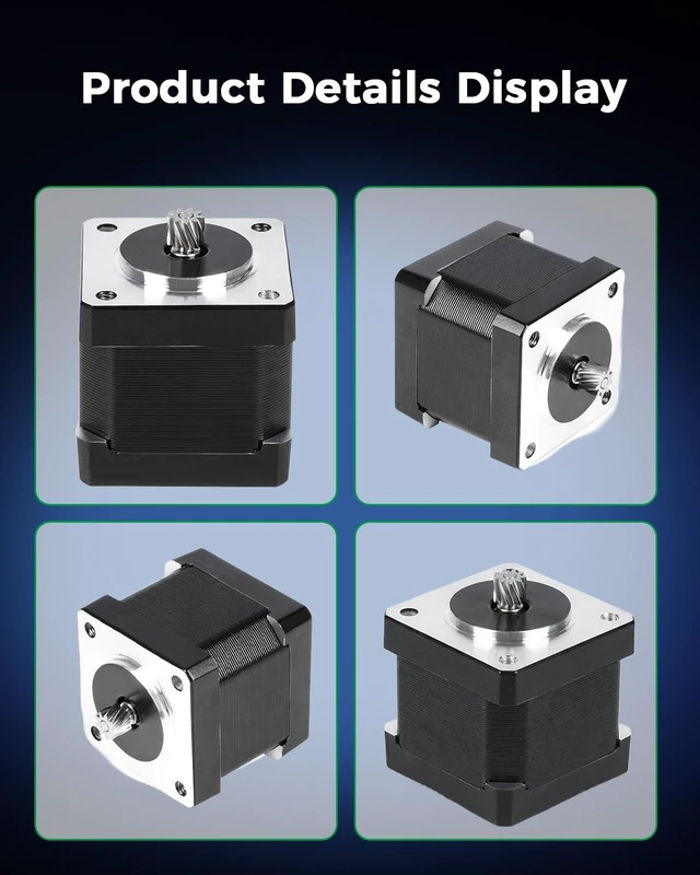 Alt view image 7 of 7 - Creality Official Ender 3 V4 Extruder Stepper Motor, Official Original High Precision Stepper Motor, Direct Extruder Motor Replacement for Ender 3 V4, 3D Print Extruder Motor