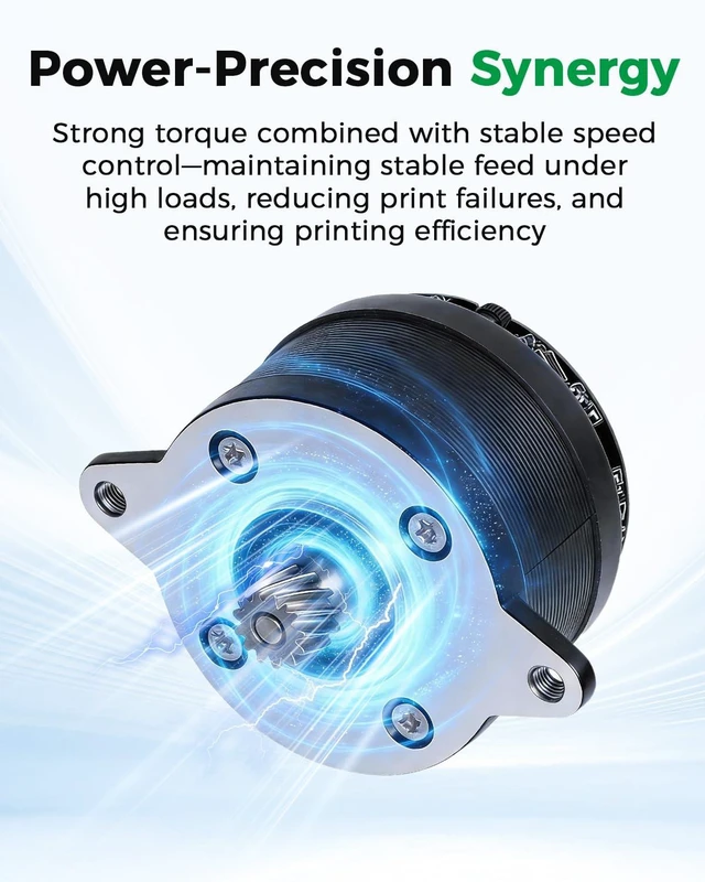 Alt view image 4 of 7 - Creality Official K2 Plus Extruder Motor, K2 Circular Stepper Motor, K2 Pro Axis Stepper Motor with 12 Teeth Round Shaft & Cable, Replacement Part for K2/K2 Pro/K2 Plus 3D Printers