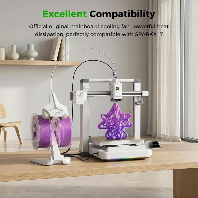 Alt view image 6 of 7 - Creality Official SPARKX i7 Mainboard Cooling Fan, Original 4010 Axial Fan, Active Cooling for SPARKX i7 Mainboard, Stable Control Board Temperature, 3D Printer Replacement for SPARKX i7 Comboo