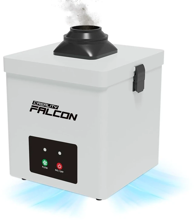 Main image of Creality Falcon Smoke Purifier, 2 Layer Filtration, 99.97% Purification Rate, Low Noise68dB, 3 Level Speeds Adjustable, 115m³/h, 45W Desktop Air Purifier for A1 Laser Engraver