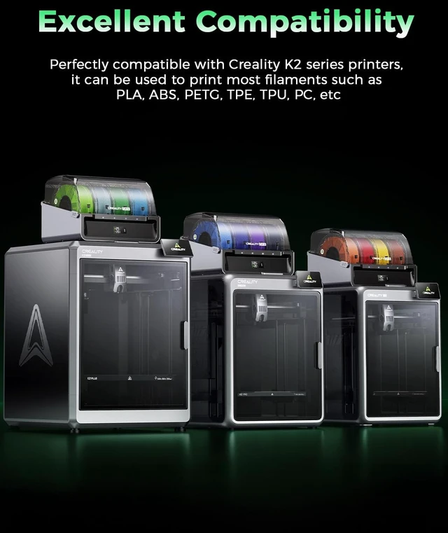 Alt view image 2 of 7 - Creality Official K2 Plus Nozzle 0.4mm, E3D ObxidianTM High Flow Nozzle, Hardened Steel Nozzle with Multi-Channel Design, 600mm/s High-Speed Printing for Creality K2 Plus, K2 Pro, K2 3D Printer