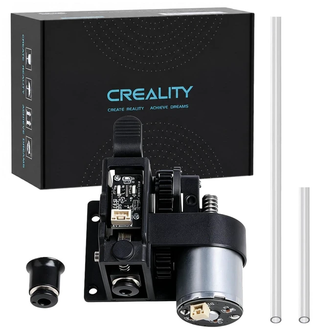 Main image of Creality Official CFS Feed and Return Kit, Original CFS Feed and withdraw kit with Brush Motor(0.17A_24_L16.2) and Teflon Tube 200mm & 230mm, Pneumatic Connector for Multi-Color Filament System