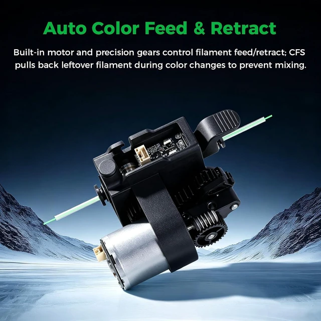 Alt view image 5 of 7 - Creality Official CFS Feed and Return Kit, Original CFS Feed and withdraw kit with Brush Motor(0.17A_24_L16.2) and Teflon Tube 200mm & 230mm, Pneumatic Connector for Multi-Color Filament System