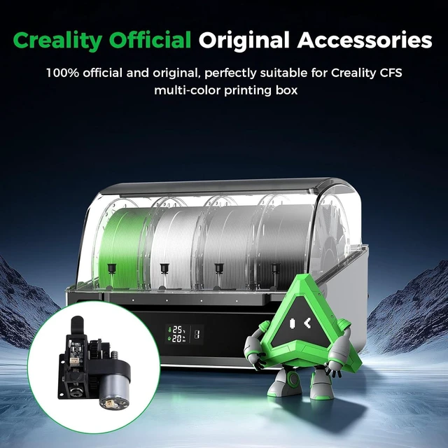 Alt view image 7 of 7 - Creality Official CFS Feed and Return Kit, Original CFS Feed and withdraw kit with Brush Motor(0.17A_24_L16.2) and Teflon Tube 200mm & 230mm, Pneumatic Connector for Multi-Color Filament System