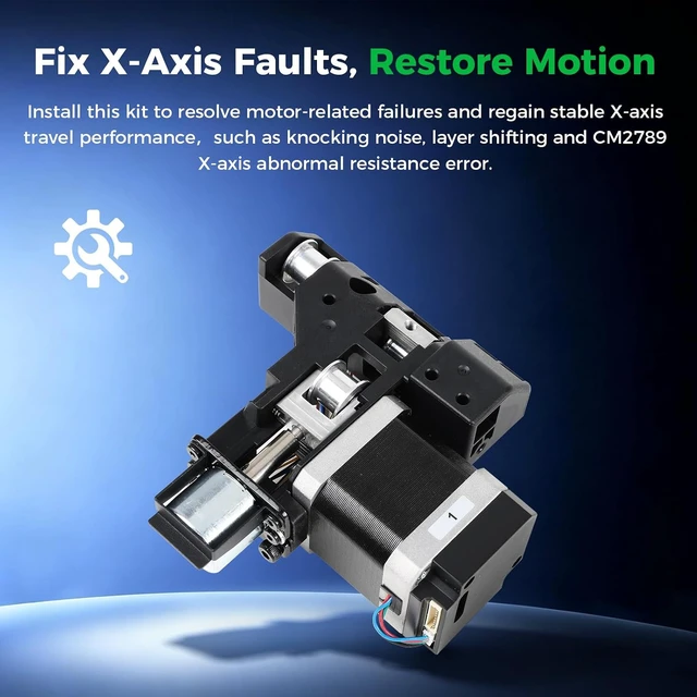 Alt view image 5 of 7 - Creality Official K2 Plus X-Axis Motor Kit, Original 42-48 Stepper Motor, FOC ClosedLoop StepServo Complete Assembly, PreAssembled OEM Replacement for Creality K2 Plus 3D Printer